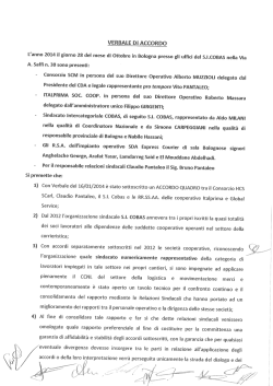 accordo sicobas 28 ottobre - Federazione Emilia Romagna