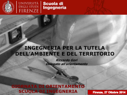 Cosa si studia? - Corso di Laurea Triennale in Ingegneria Civile