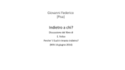 Giovanni Federico [Pisa] - Dipartimento di Scienze Economiche