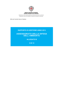 05 Ambiente e CFVA [file] - Regione Autonoma della Sardegna