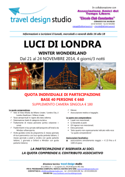 LUCI DI LONDRA