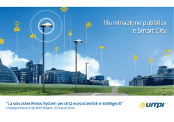 Illuminazione pubblica e smart city. La soluzione Minos