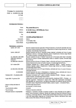 CV_Nicoletta Pellegrini - Amministrazione Trasparente