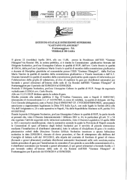 verbale di gara - ISIS G. Filangieri