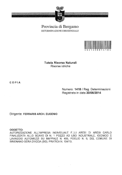 IIIIIII I II III I - Determinazioni