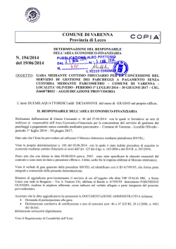 determina n. 194 - Comune di Varenna
