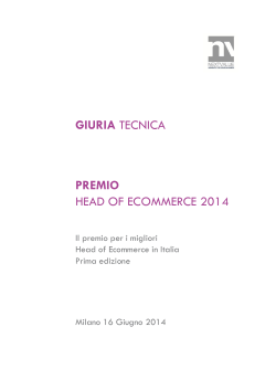 GIURIA TECNICA PREMIO HEAD OF ECOMMERCE 2014
