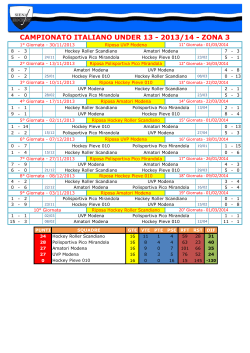 campionato italiano under 13 - 2013/14 - zona 3
