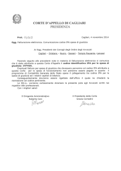 ii CAGLIA PRESIDENZA 1 - Giustizia in Sardegna