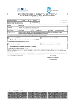 DOCUMENTO UNICO DI REGOLARIT&Agrave; CONTRIBUTIVA