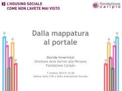 Housing Sociale Mappatura INVERNIZZI