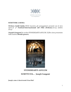 Joseph Gangemi - Writers Guild Italia