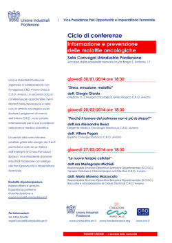 Ciclo di conferenze - Unione Industriali Pordenone