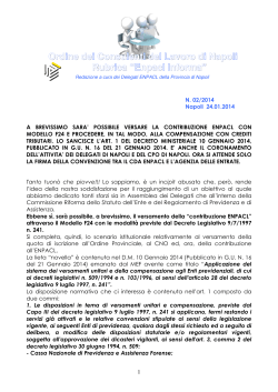 N° 2/2014 - Ordine CDL Napoli