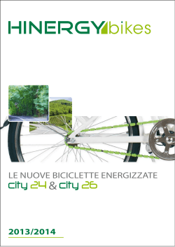 2013/2014 LE NUOVE BICICLETTE ENERGIZZATE