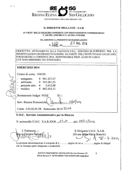 Determinazione n. 168 del 13.05.2014 - Data Management