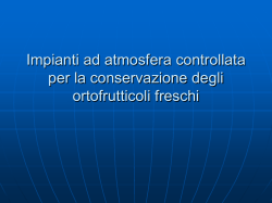 Impianti ad atmosfera controllata per la conservazione