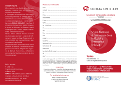 Scarica la brochure - Similia Similibus Scuola di Medicina