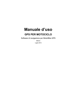 GPSBIKE iGo: MANUALE IT