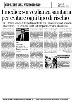 I medici: sorveglianza sanitaria er evitare ogm t1po dl
