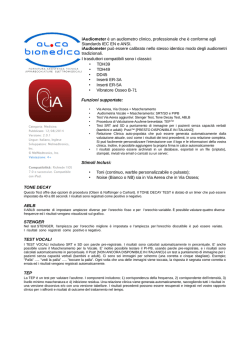 iAudiometer &egrave; un audiometro clinico, professionale