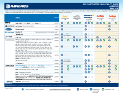 GPS CHARTPLOTTER COmPATibiLiTy GuidE AmERiCAS PAGE 1 / 2