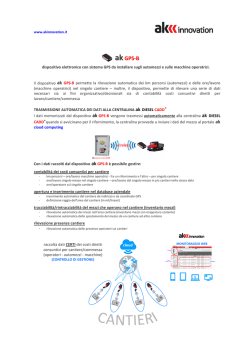 Dispositivo GPS per rilevazione automatica km