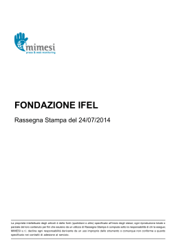 FONDAZIONE IFEL