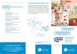 Strutture sanitarie GVM in Italia