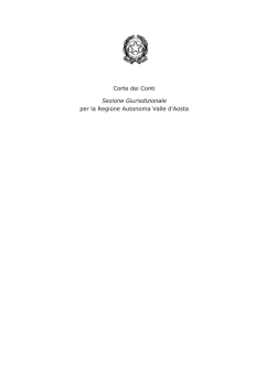Inaugurazione anno giudiziario 2014 - Relazione