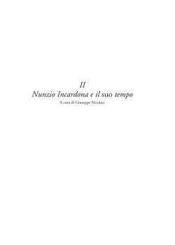 II Nunzio Incardona e il suo tempo