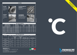 NEWOCM S.r.l. Le ruote Il ripiano La termocoppia di sicurezza L