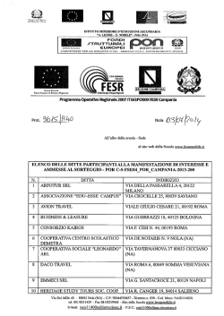 Elenco ditte Por C5 Fse04 Por Campania 2013_2014