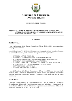 decreto sindacale n. 9 del 17 aprile 2014