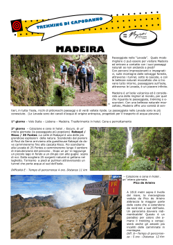 Scarica il PDF con le informazioni sulla escursione a Madeira