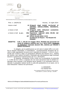 Graduatoria-Definitiva - Ufficio Scolastico Regionale per le Marche