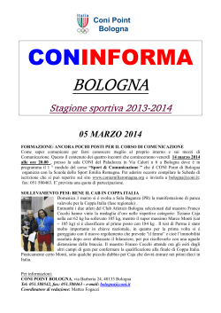 CONInforma - 5 Marzo 2014 - Polisportiva Pontevecchio