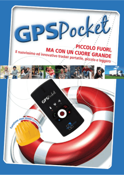 Depliant gpspocket - Telesoccorso Salvavita Anziani