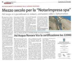 Mezzo secolo per la "Notarimpresa spa"