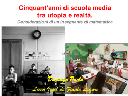 Domingo Paola Liceo Issel di Finale Ligure