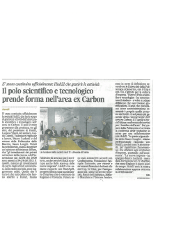 Il polo scientiﬁco e tecnologico