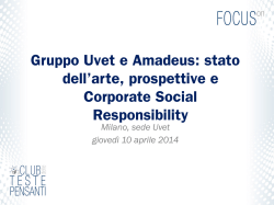Gruppo Uvet e Amadeus - Il club delle teste pensanti
