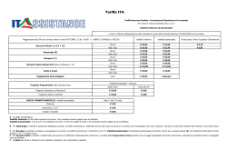Tariffari - ITASSISTANCE