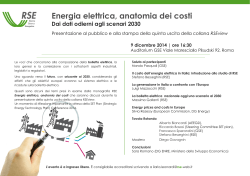Energia elettrica, anatomia dei costi
