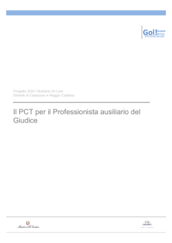 Il PCT per il Professionista ausiliario del Giudice