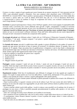 regolamento 2014 CALCIOBALILLA