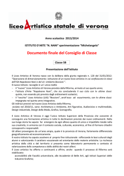 Documento finale del Consiglio di Classe