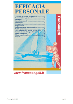 Crescita personale - Franco Angeli Editore