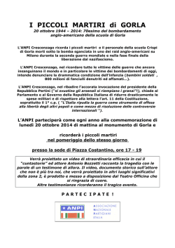 I PICCOLI MARTIRI di GORLA