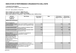 indicatori performance attesa